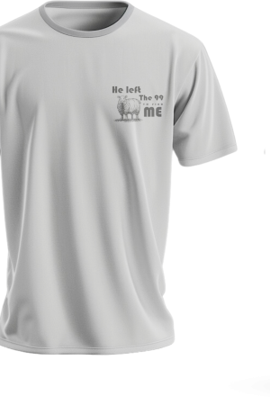 He left the ninety-nine T-shirt
